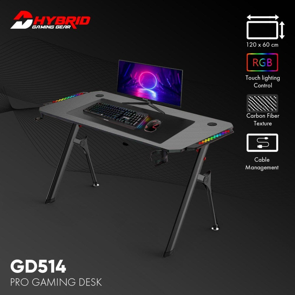 Fantech, Dhybrid Gd514 Rgb Led Gaming Desk
