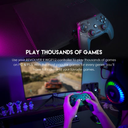 Fantech, Wgp12 Revolver Ii: Wireless 2.4Ghz Gaming Controller With Buit-In Rechargeable Lithium-Ion Battery