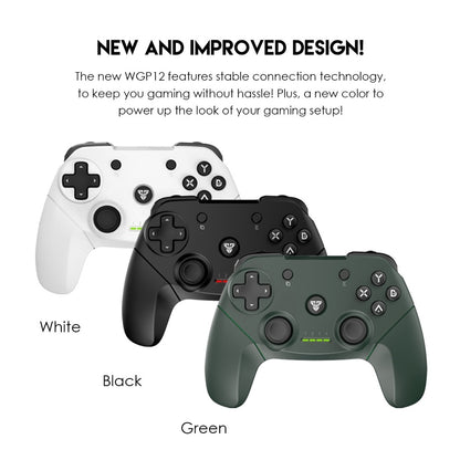 Fantech, Wgp12 Revolver Ii: Wireless 2.4Ghz Gaming Controller With Buit-In Rechargeable Lithium-Ion Battery