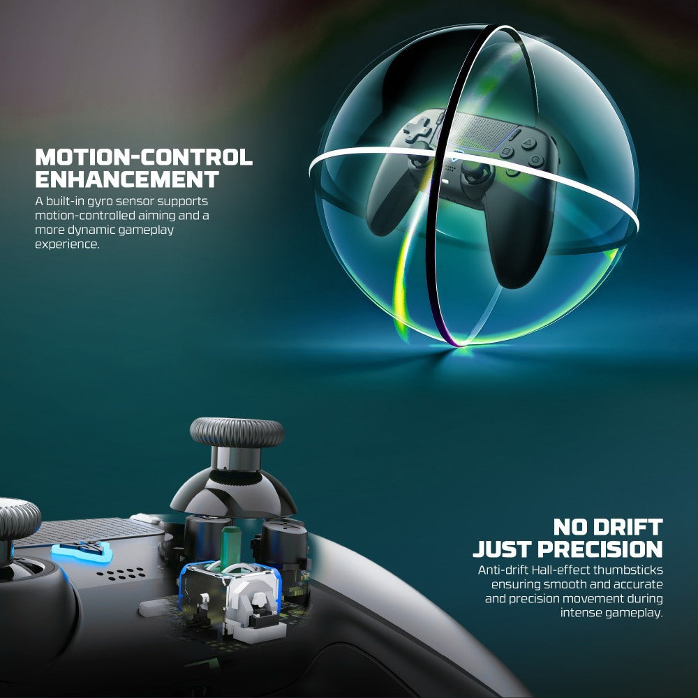 Fantech, Wgp16 Nova Ii Wireless Multi-Platform Gamepad ? Dual Mode, Vibration, Motion Controls, 10H Battery, Available in Different Colors