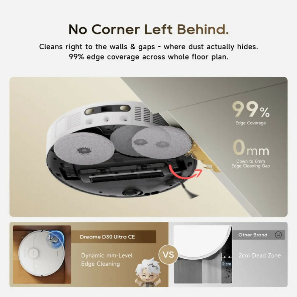 Dreame D30 Ultra Robot Vacuum - [White], DRM-D30ULTRAW