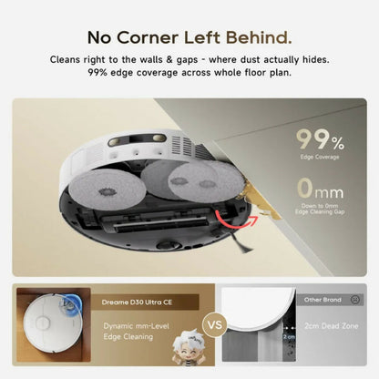 Dreame D30 Ultra Robot Vacuum - [White], DRM-D30ULTRAW
