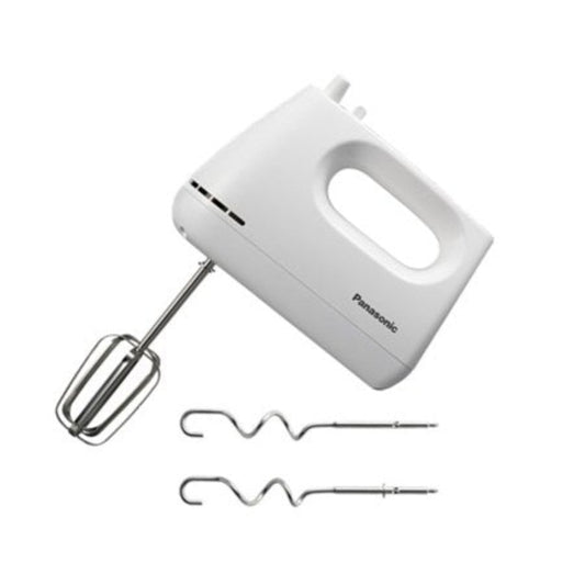Panasonic, Hand Mixer 5 Speeds, 220-240V, 175W, Cord 1.7M, Beaters & Dough Hooks, Gh3Wtz