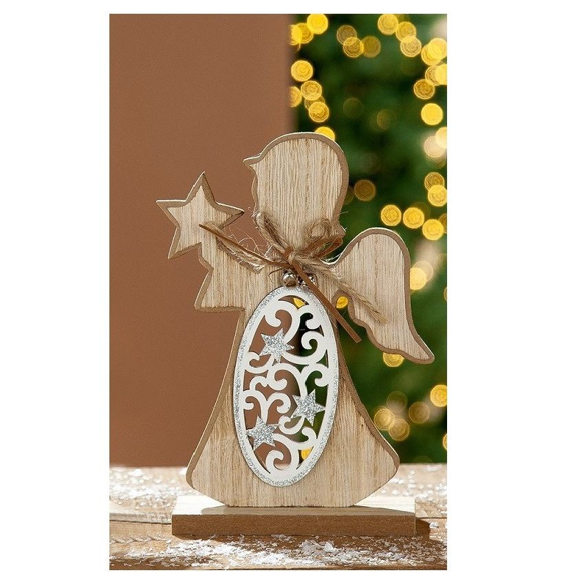 Itemz, Wooden Tree On Base 18.50 Cm, Available in Different Colors