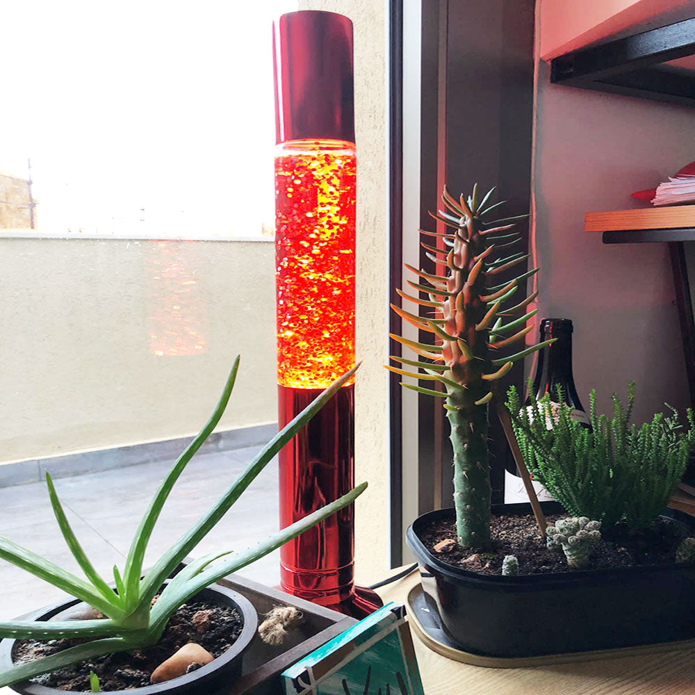 Smile Yalla, Valentine's Day, Red Glitter Lamp