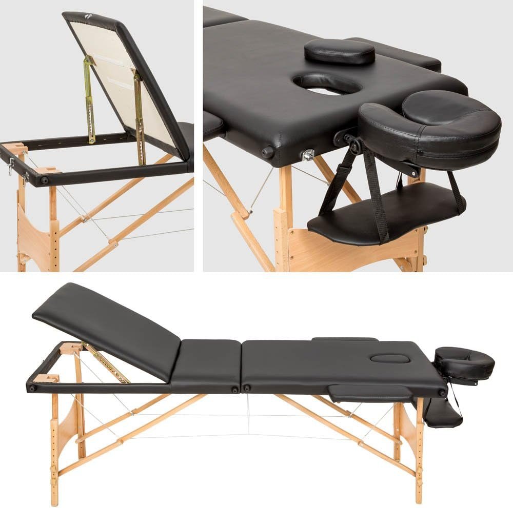 Portable Professional Lash Spa Bed, Height Adjustable 3Fold-Carry Case