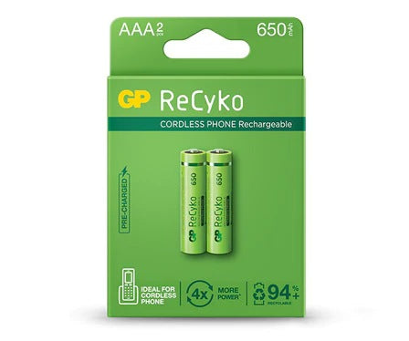 Gp, Aaa Recyko Rechargeable 650Mah