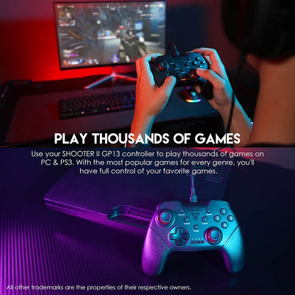 Fantech, Gp13 Shooter 2 Gamepad Wired For Pc And Ps3
