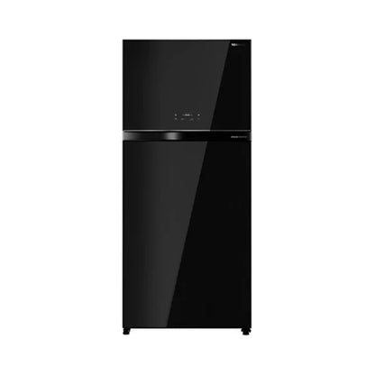 Toshiba 28 Cu.Ft. Top Mount Refrigerator, Inverter, Auto Ice Maker, Black Glass Finish, GR-RT835WE-PGFJ(XK)