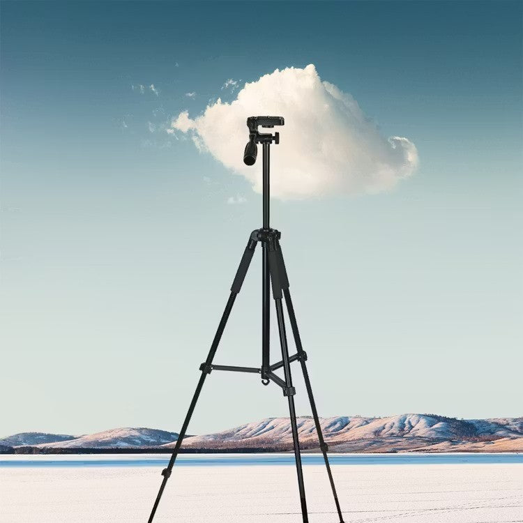 Green Lion, Professional Aluminium Tripod Telescopic Design Mobile Phone Holder 1/4' Cold Shoe Mount Remote Control 90?Flexible Pivot