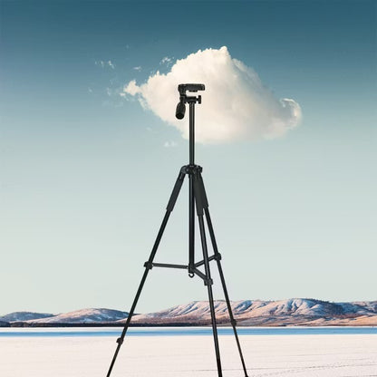 Green Lion, Professional Aluminium Tripod Telescopic Design Mobile Phone Holder 1/4' Cold Shoe Mount Remote Control 90?Flexible Pivot