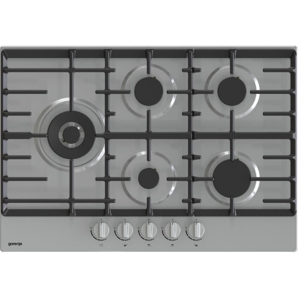 Gorenje, Hob Gas 75 Cm 5 Gas Burners Stainless Steel