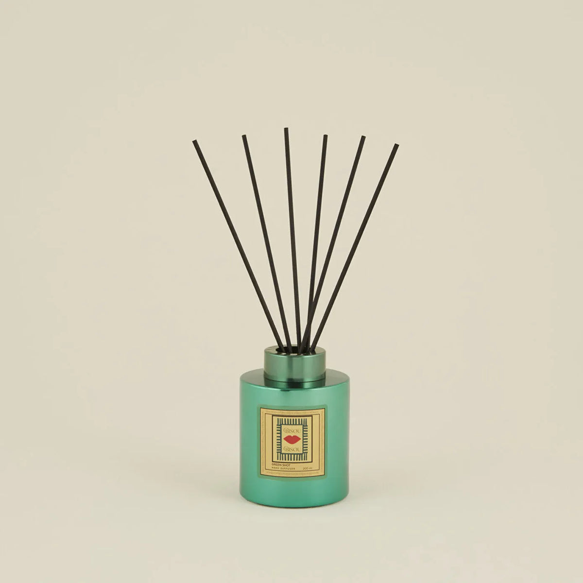 Karaca Home Pop Art Collection Bisou Green Shot Reed Diffuser 200 ml, 153.09.01.5945