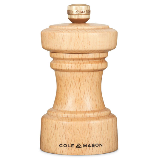 Cole & Mason Hoxton [Natural Beech] Salt Mill, 10.4cm, H233051