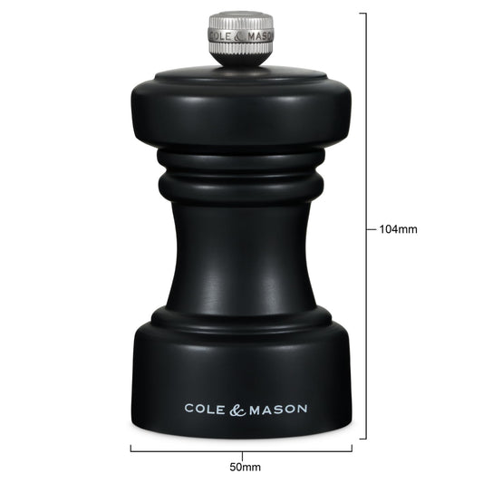 Cole & Mason Hoxton [Black] Pepper Mills, 10.4cm, H233061