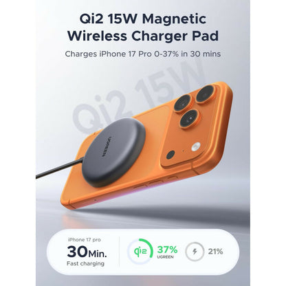 UGREEN Qi2 15W Magnetic Wireless Charger, Fast MagSafe Charging  for iPhone - W720 85899
