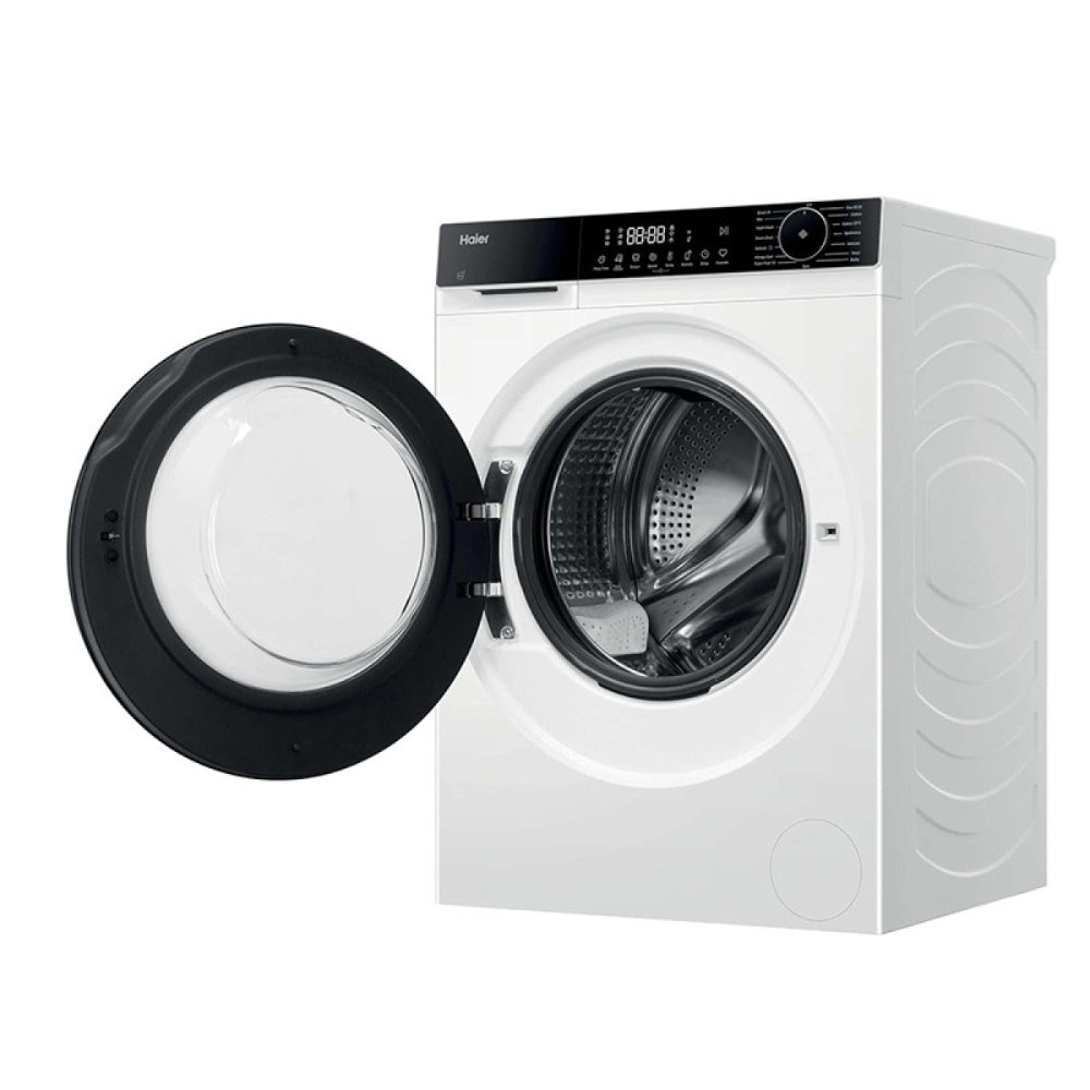 Haier Washer Machine 10KG, Smart Front Loading, 1400RPM, 15 Programs, Bldc Inverter Motor, Smart Ai Sensor [White], HAE-BP14357U1