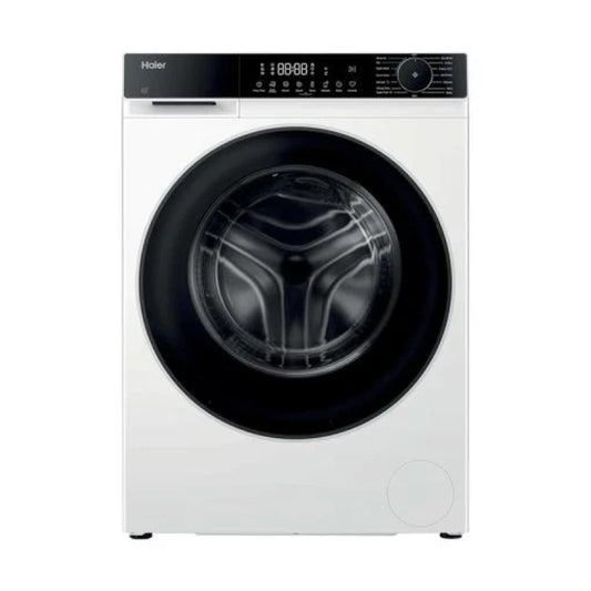 Haier Washer Machine 10KG, Smart Front Loading, 1400RPM, 15 Programs, Bldc Inverter Motor, Smart Ai Sensor [White], HAE-BP14357U1