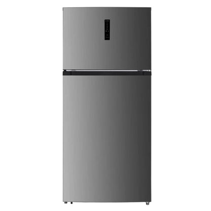 Haier Fridge Top Mount, Inverter, Electronic Temprature Control, Twist Ice Maker, Large Crisper Drawer With Humidity, Inox, HAE-HRF850VN