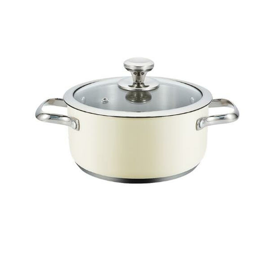 Haeger Casserole With LID Haeger Beige 20cm, PA-20H.007A