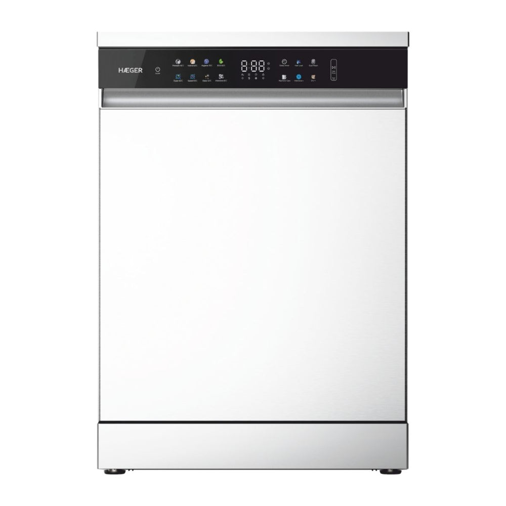 Haeger Haeger Digital Dishwasher – 15 Sets, 60cm, Class D, White, DW-W8P.005A