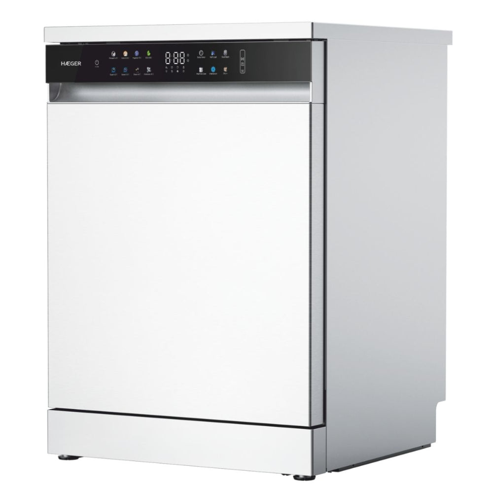 Haeger Haeger Digital Dishwasher – 15 Sets, 60cm, Class D, White, DW-W8P.005A