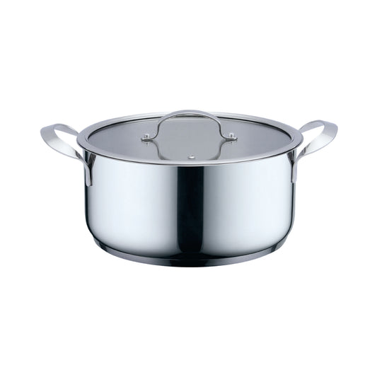 Haeger Stainless Steel Pot Inox Pot 24H – Diameter 24cm, Stainless Steel, PA-24H.003A