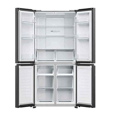 Haier Fridge, No Frost, 4 Doors, LED Display, Inverter, HxWxD: 1804x833x666mm [Black], HAE-HRF525MB