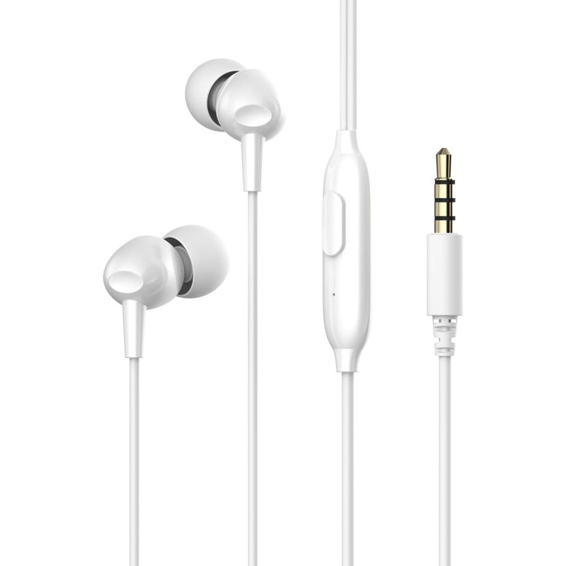 Havit, Wired Earphone With Microphone, E48P, White