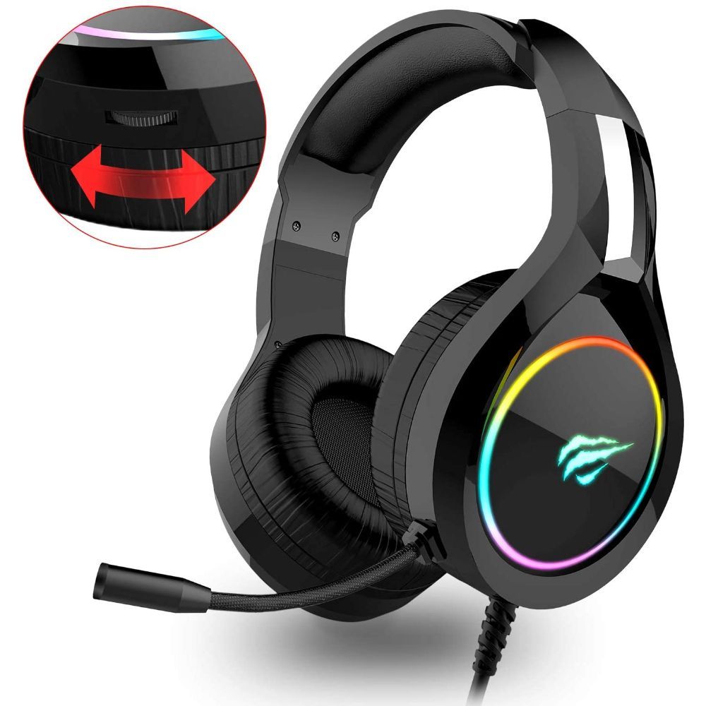 Havit, Rgb Wired Gaming Headset, H2011D, Black