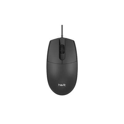 Havit, Mouse Wired, Ms70, Black