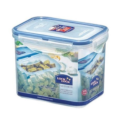 LocknLock, Rectangular Plastic Food Container 1 L / 1 Qt / 33 Oz, Hc812