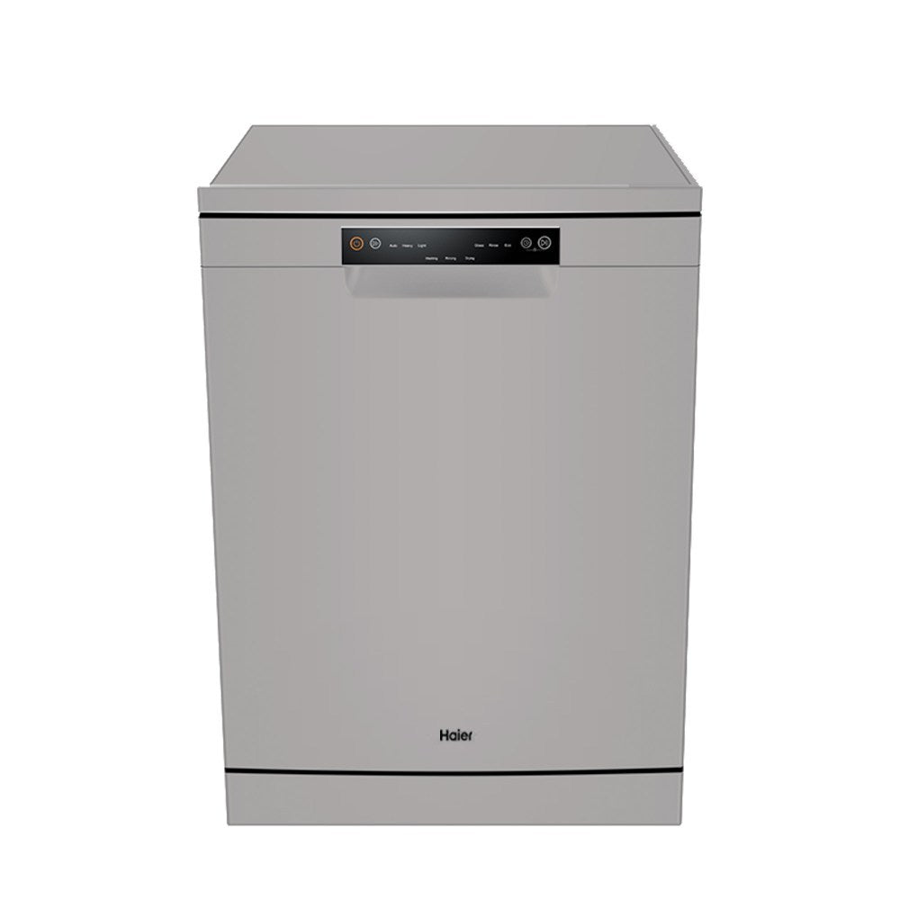 Haier, Hdwe1348We1Lb Free Standing Dishwasher 13 Place Settings Silver Color
