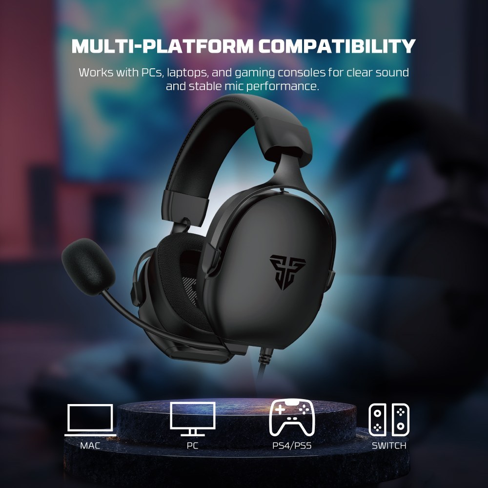 Fantech, Hg30 Carbon Usb 7.1 Virtual Surround Sound Gaming Headset, Crystal-Clear & Powerful Sound, Available in Different Colors