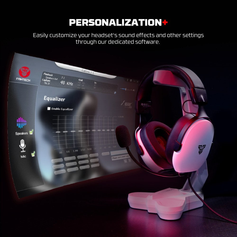 Fantech, Hg30 Carbon Usb 7.1 Virtual Surround Sound Gaming Headset, Crystal-Clear & Powerful Sound, Available in Different Colors
