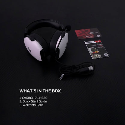Fantech, Hg30 Carbon Usb 7.1 Virtual Surround Sound Gaming Headset, Crystal-Clear & Powerful Sound, Available in Different Colors