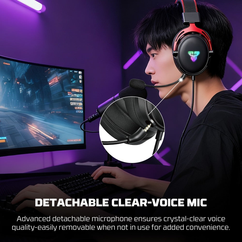 Fantech, Hg31 Cruze Immersive Cinematic Usb Gaming Headset With 7.1 Virtual Surround, Rgb Lighting
