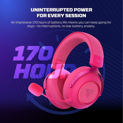 FANTECH ORBITA WHG07 Orbita 7.1 Wireless Gaming Headset: 170H Battery, AI Noise Canceling Mic, Quad-Mode Bluetooth