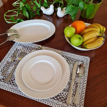 La Perla, New Bone China Salad Bowl 9'(Emb.24Pcs)
