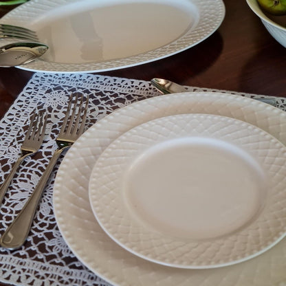 La Perla, New Bone China Salad Bowl 9'(Emb.24Pcs)