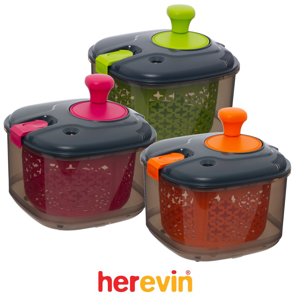 Herevin, 4,2 lt Salad Dryer-Green Handle