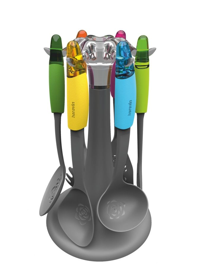 Herevin, 5Pc Kitchen Tools Set With Base