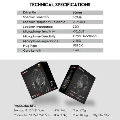 Fantech, Hg26 Alto 7.1 Gaming Headset