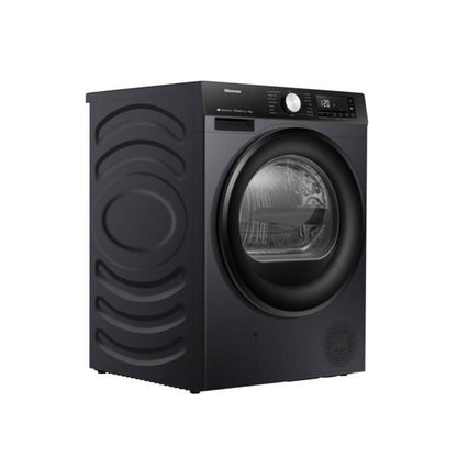 Hisense Dryer 9Kg Heatpump, Quick Dry, Iron Refresh, Touch Screen - [Titanium], HSN-DH3S902BT
