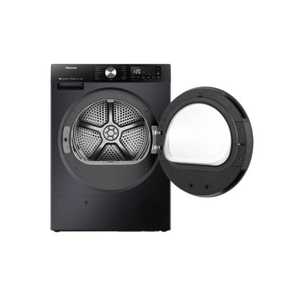 Hisense Dryer 9Kg Heatpump, Quick Dry, Iron Refresh, Touch Screen - [Titanium], HSN-DH3S902BT