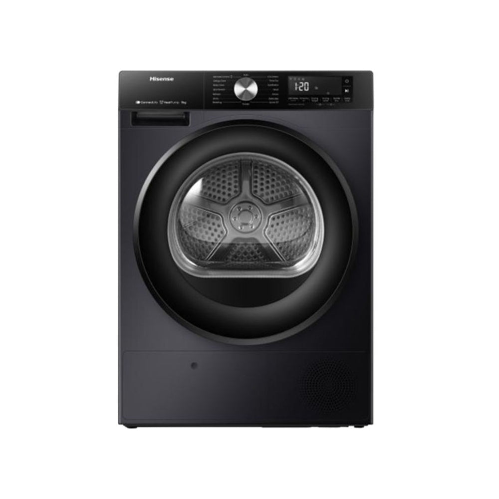 Hisense Dryer 9Kg Heatpump, Quick Dry, Iron Refresh, Touch Screen - [Titanium], HSN-DH3S902BT