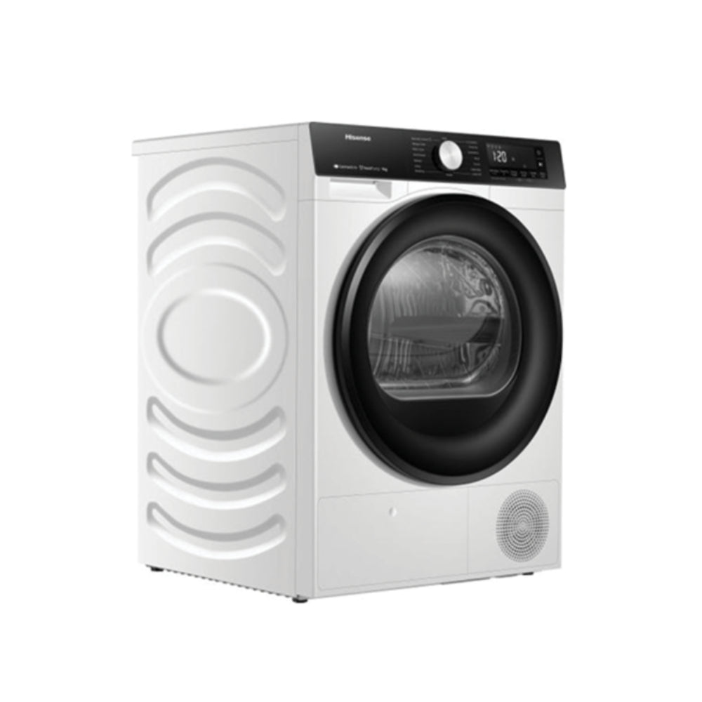 Hisense Dryer 9Kg Heatpump, Quick Dry, Iron Refresh, Touch Screen - [White], HSN-DH3S902BW