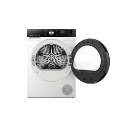 Hisense Dryer 9Kg Heatpump, Quick Dry, Iron Refresh, Touch Screen - [White], HSN-DH3S902BW