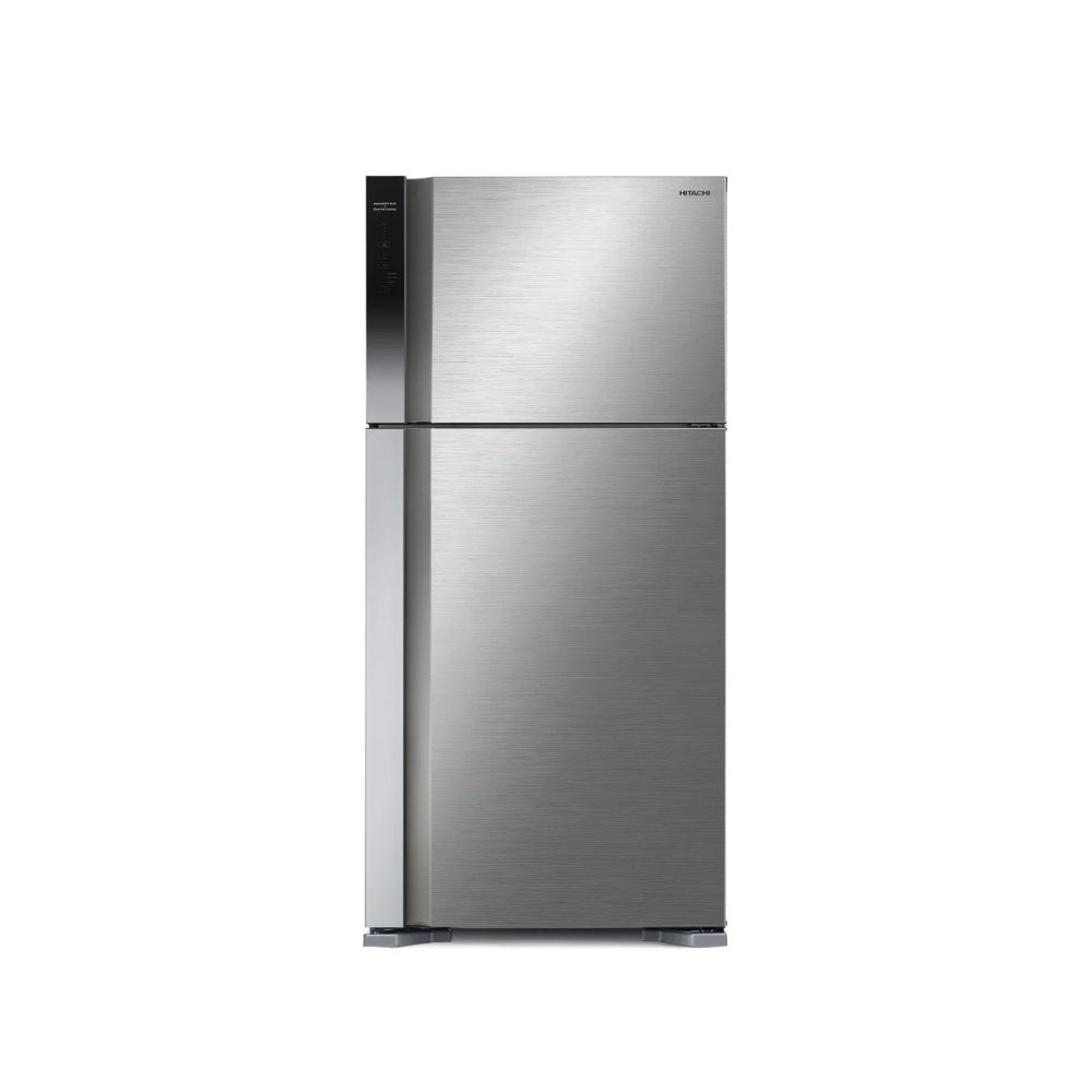 Hitachi Top Mount Refrigerator 760 liters, Inverter Compressor, 183.5×85.5x74cm, Stainless, RV765PUQ71BSL