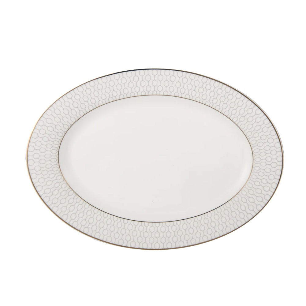Sym Arris Silver Oval Plate 30cm, HJCNB-01OP4AR